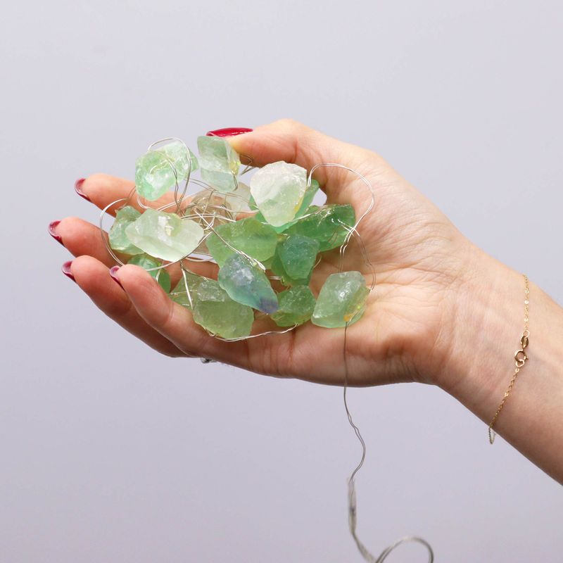 Natuurlijke Edelsteen Decoratieve Slingers  - Kristal Jade
