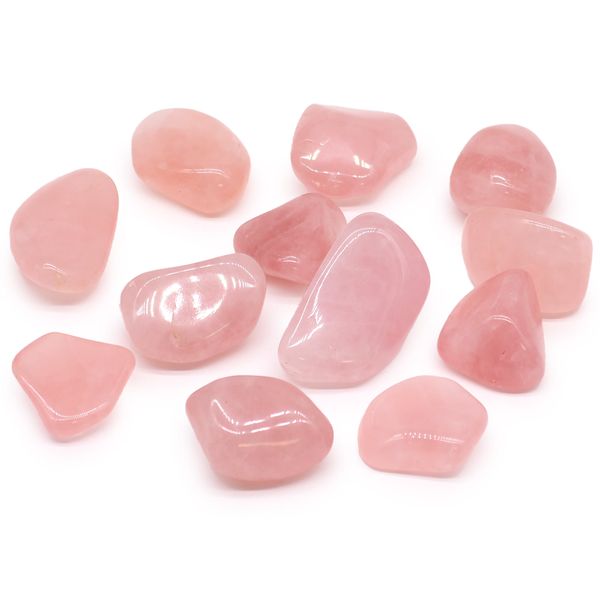 Pack of 18 XL Tumble Stones - Rose Quartz