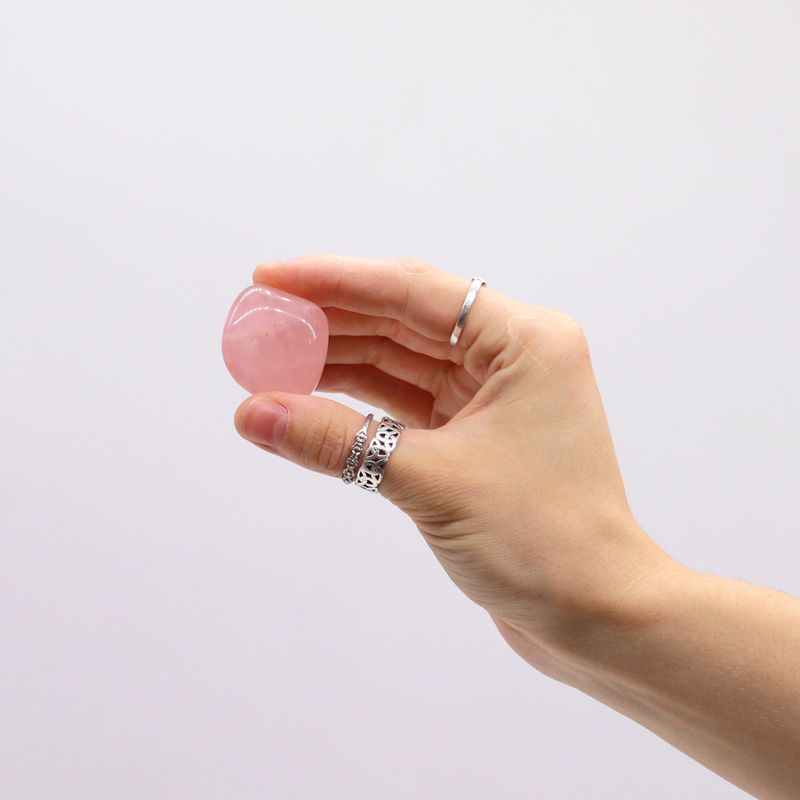 Pack of 18 XL Tumble Stones - Rose Quartz
