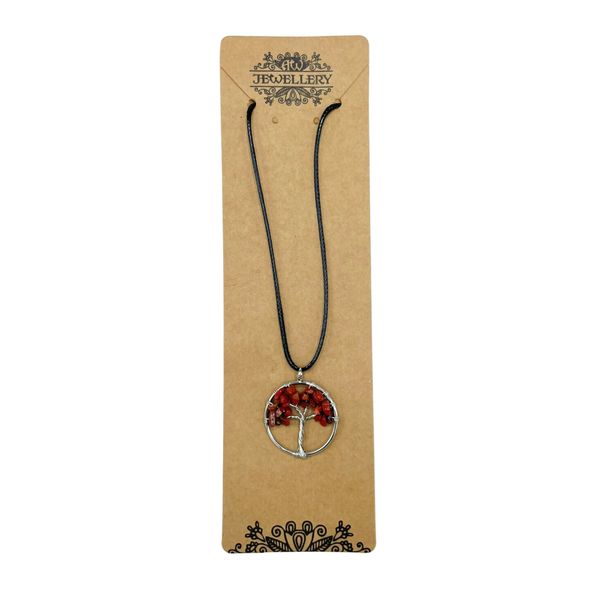 Hanger Levensboom- Rode Jaspis