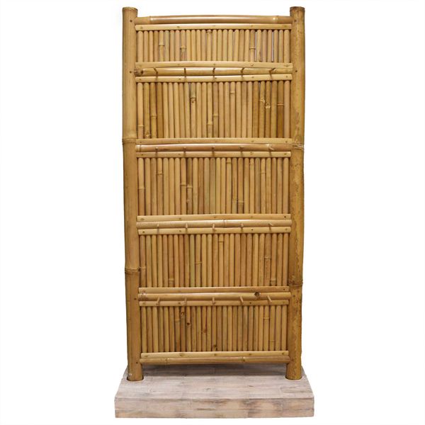 Bamboe Display Hoge Stand 40 Haken - 140x71 cm