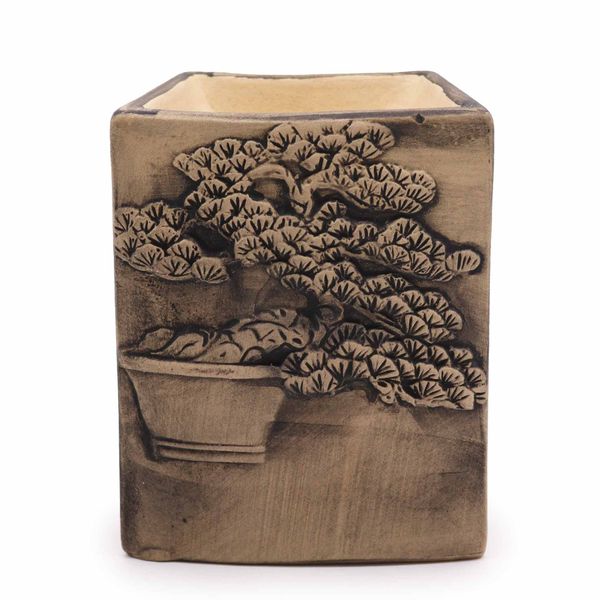 Met de hand beschilderde Bonsai Brander - Leisteen