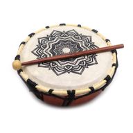 Mandala Sjamanentrommel met Klopper – 20 cm