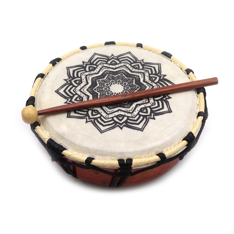 Mandala Sjamanentrommel met Klopper – 20 cm