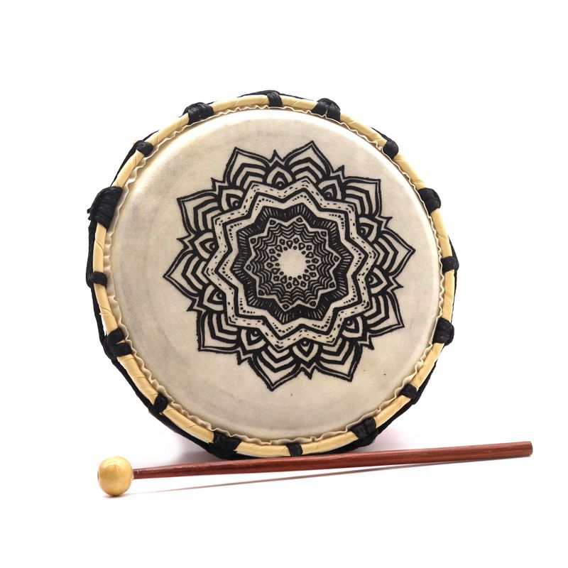 Mandala Sjamanentrommel met Klopper – 20 cm