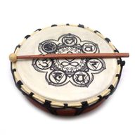Chakra Sjamanentrommel met Klopper – 25 cm