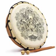 Hamsa Sjamanentrommel met Twee Kloppers – 30 cm