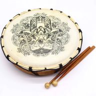 Hamsa Sjamanentrommel met Twee Kloppers – 30 cm