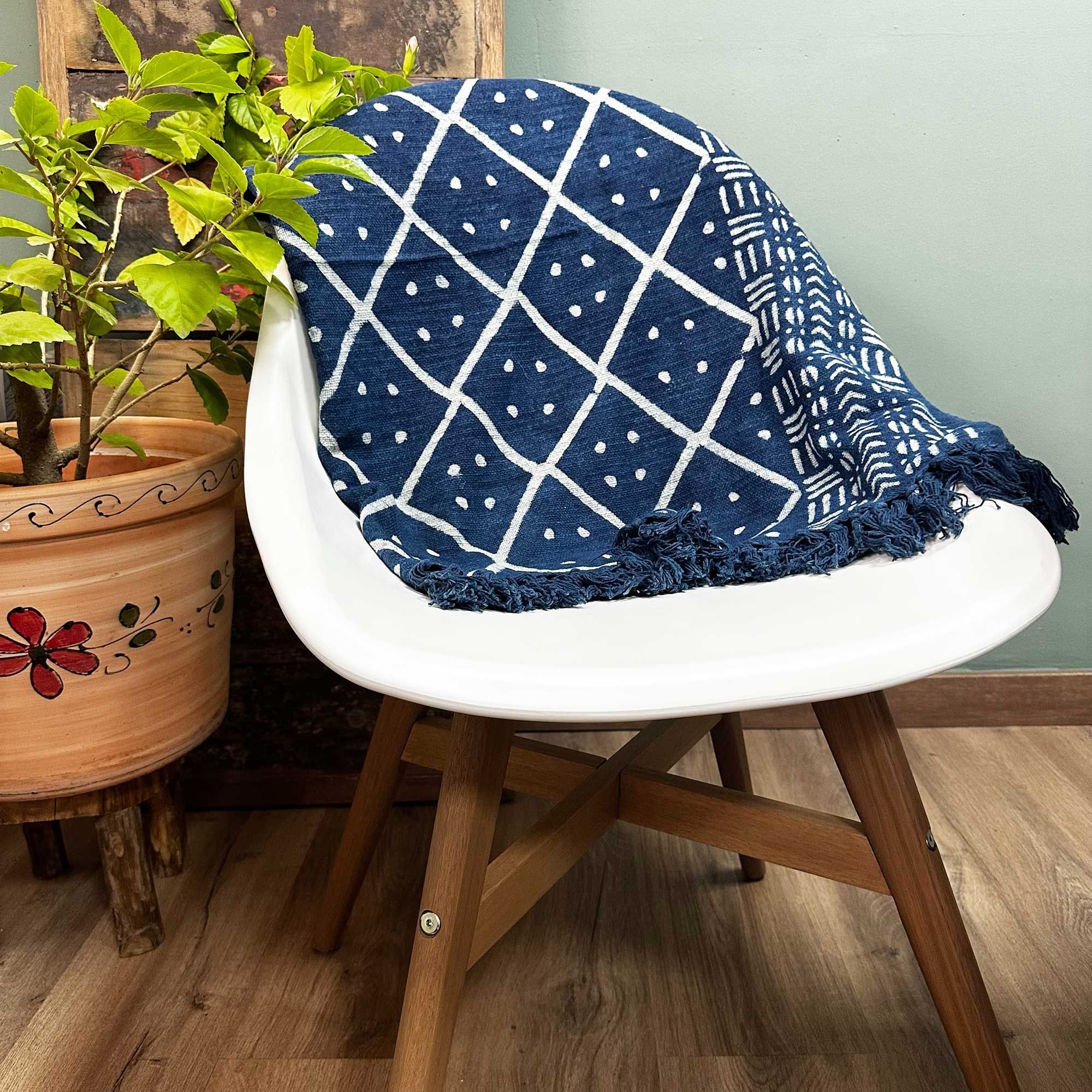 Handgemaakte Indigo Plaid