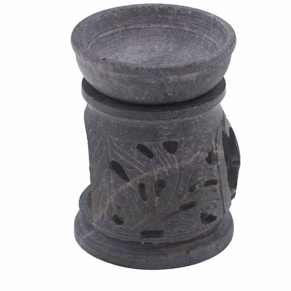 Kleine Zeepsteen Oliebrander 8cm - Om