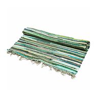 Klein Rag Tapijt - 50x90cm - premium kwaliteit - Natuurlijke Groenen