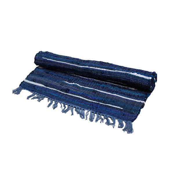 Klein Rag Tapijt - 50x90cm - premium kwaliteit - Houtskoolgrijzen