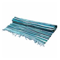 Groot Rag Tapijt - 150x90cm - premium kwaliteit - Aqua Blues