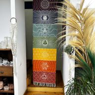 100% Katoenen Yogamat - 60x200cm - 7 Chakra's