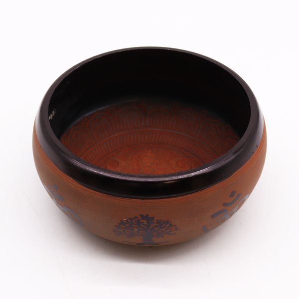 Aardepoeder Zingende Kom - Klei Om Boeddha - 16 cm