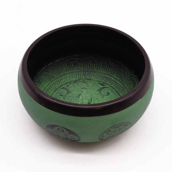 Aardepoeder Zingende Kom - Mandala Boeddha - 16 cm