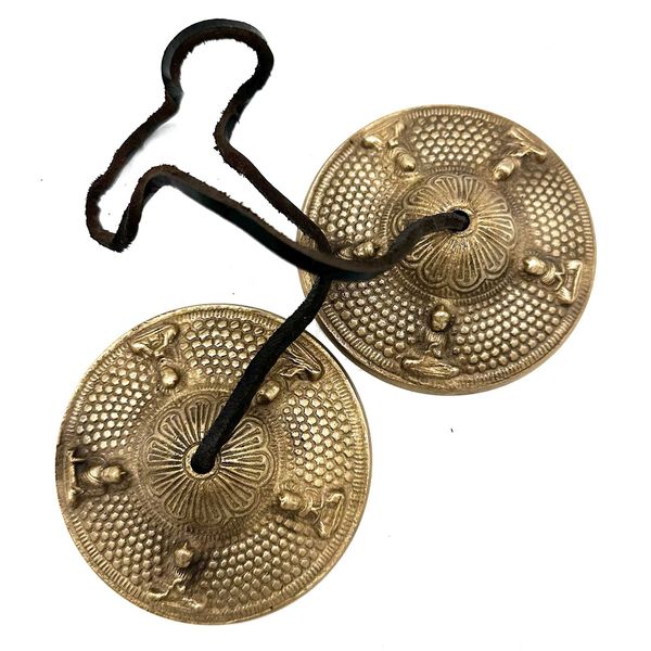 Tibetaanse Tingsha - Vijf Boeddha - ongeveer 9,5 cm