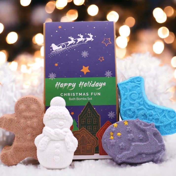 Kerstplezier Badbom Cadeaupakket