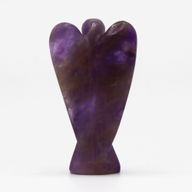 Hand Gesneden Edelstenen Engel - Amethist