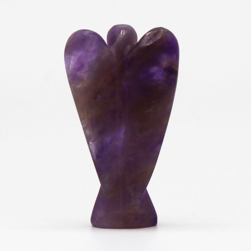 Hand Gesneden Edelstenen Engel - Amethist