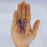 Hand Gesneden Edelstenen Engel - Amethist