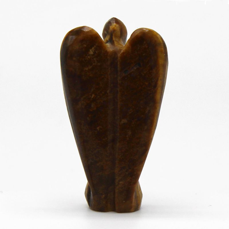 Hand Gesneden Edelstenen Engel - Tijgeroog
