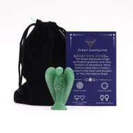 Hand Gesneden Edelstenen Engel - Groene Aventurijn