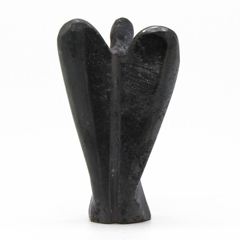 Hand Gesneden Edelstenen Engel - Hematiet