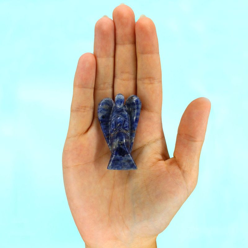Hand Gesneden Edelstenen Engel - Sodaliet