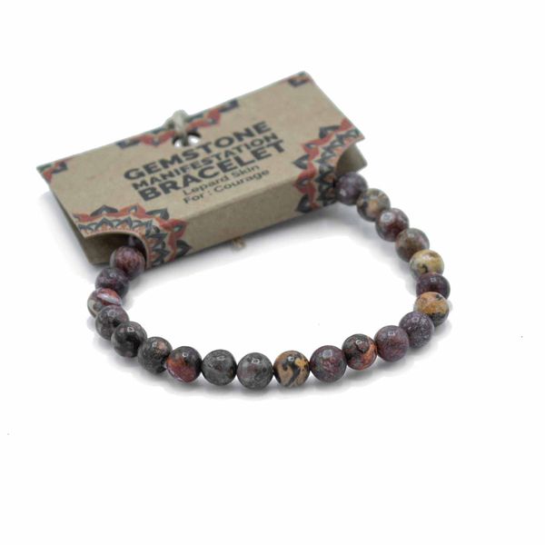 Edelsteen Manifestatie Armband - Luipaard Jaspis - Moed