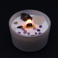 Chakra Kristallen Kaarsen - Kroonchakra