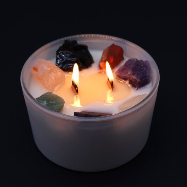 Grote Chakrakaars met Kristallen – Zeven Chakra's