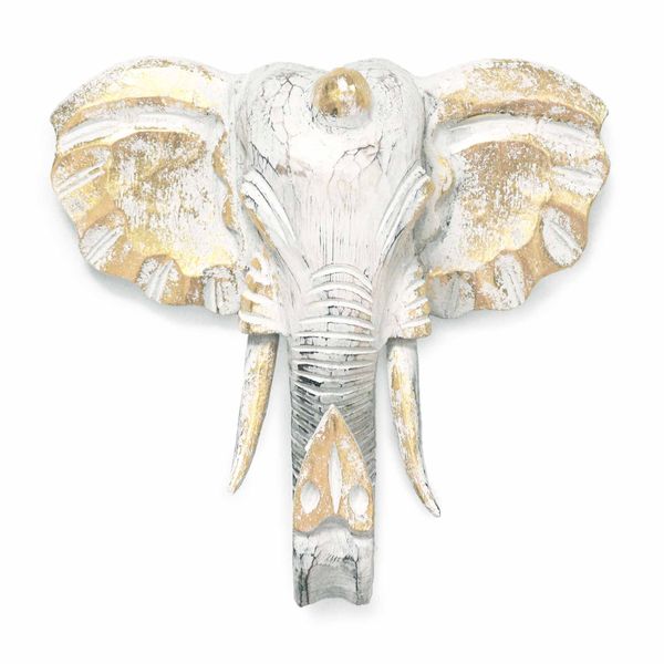 Grote Olifantenkop - Goud & Whitewash