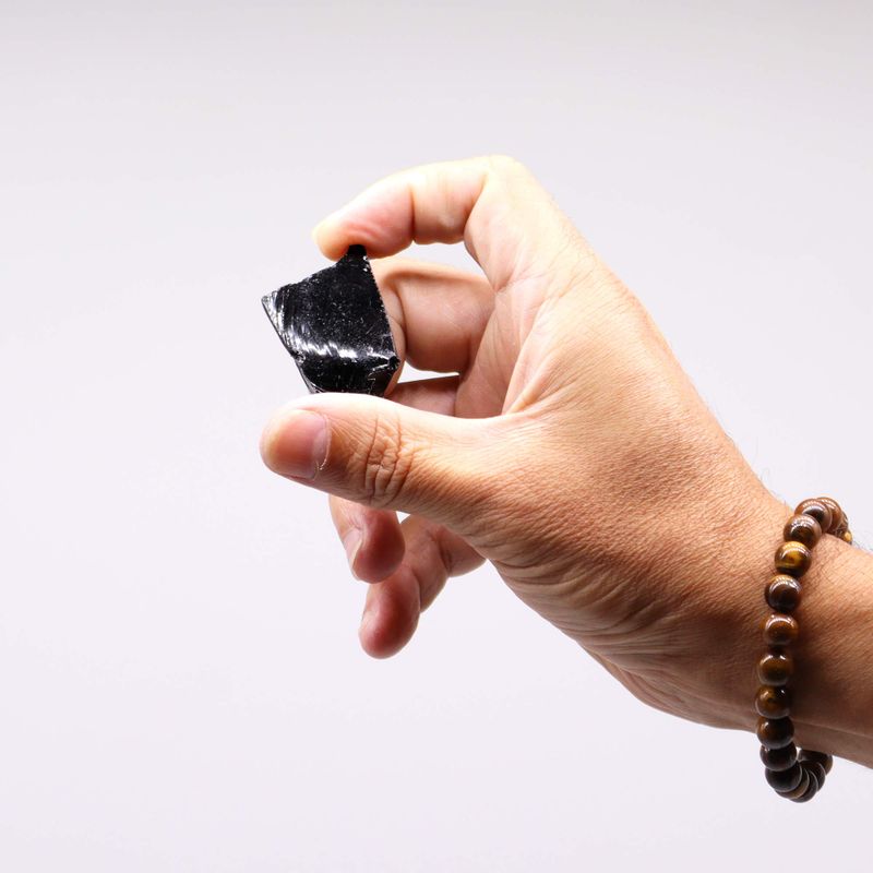 Ruwe kristallen (500 g) - Zwarte Obsidiaan