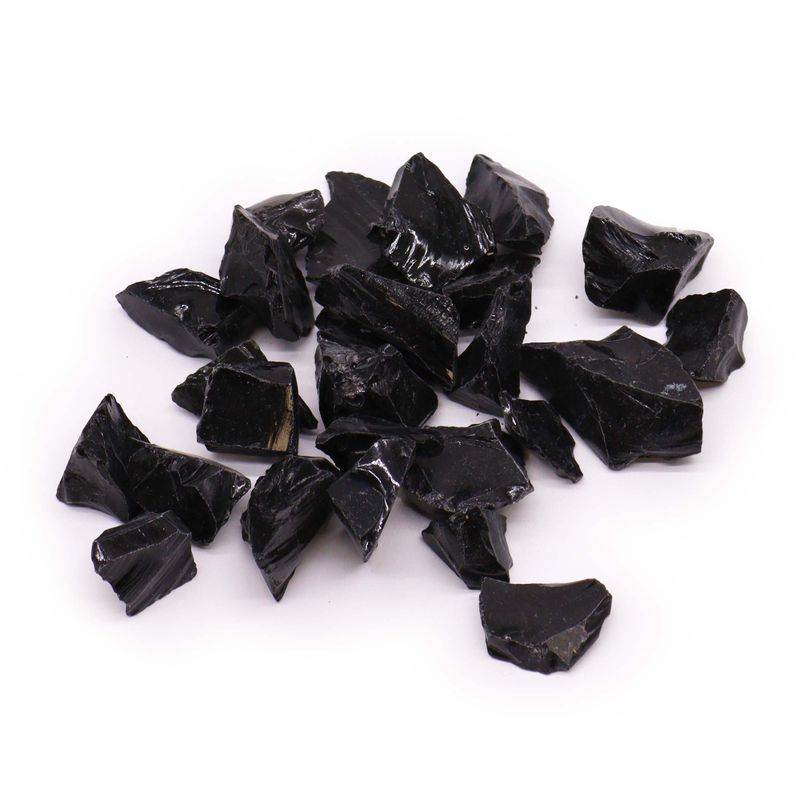 Ruwe kristallen (500 g) - Zwarte Obsidiaan