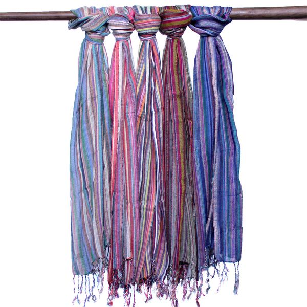 Indiase Boho Sjaals - 50x180cm - Willekeurige Paarse tinten