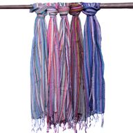 Indiase Boho Sjaals - 50x180cm - Willekeurige Paarse tinten