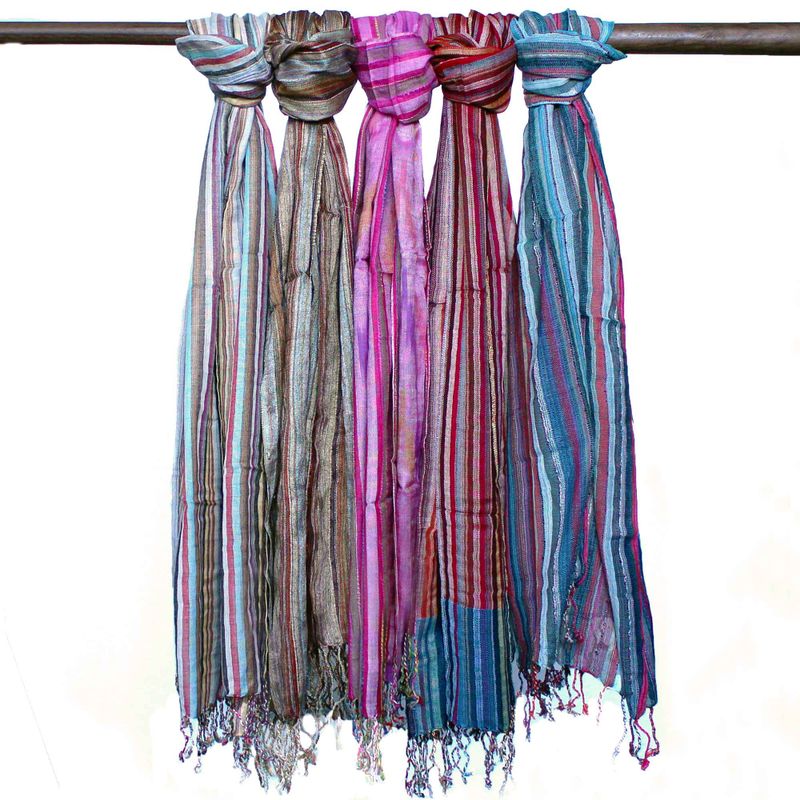 Indiase Boho Sjaals - 50x180cm - Willekeurige Blues