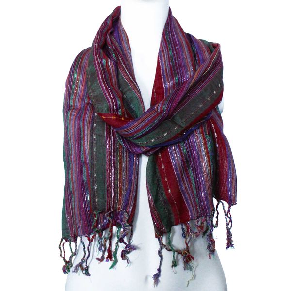 Indiase Boho Sjaals - 50x180cm - Willekeurige Groenen