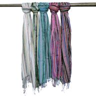 Indiase Boho Sjaals - 50x180cm- Willekeurige Kleuren met Gouddraad