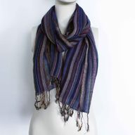 Indiase Boho Sjaals - 50x180cm- Willekeurige Kleuren met Gouddraad