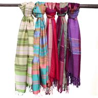 Grote Indiase Boho-sjaals - 75x180 - Willekeurige paars