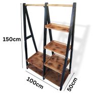 Kledingrek & Planken Driehoek 100x50x150 (cm)
