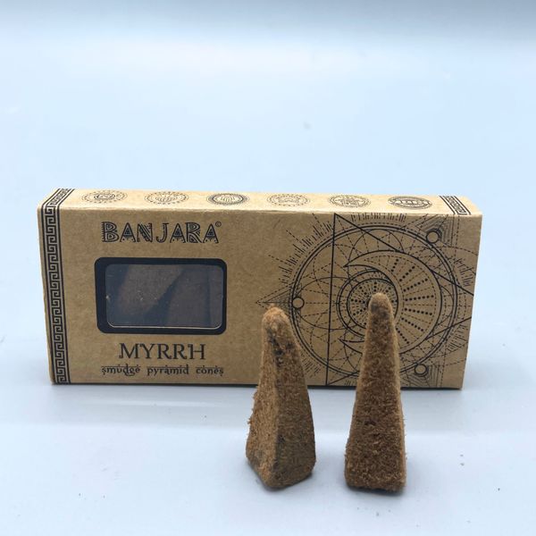 Banjara Smudge Pyramid Cones - Mirre