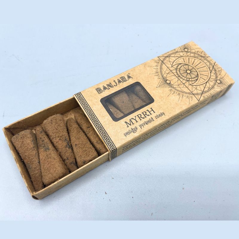 Banjara Smudge Pyramid Cones - Mirre