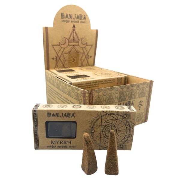 Banjara Smudge Pyramid Cones - Mirre