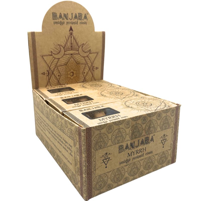 Banjara Smudge Pyramid Cones - Mirre