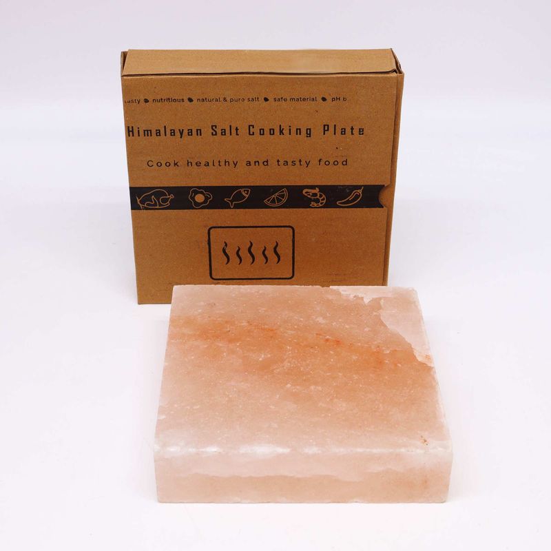 Himalaya Zout Kookplaat - Vierkant - 20x20x5cm