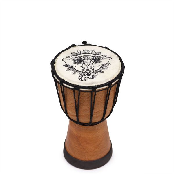 Olifant Djembe met Brede Bovenkant – 20 cm