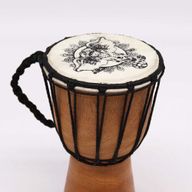 Olifant Djembe met Brede Bovenkant – 20 cm